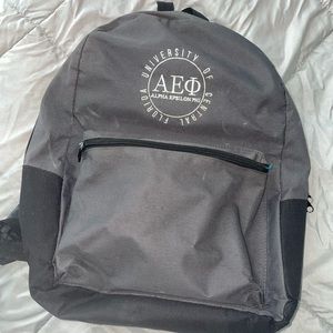 Alpha Epsilon Phi (AEPhi) Charcoal Backpack